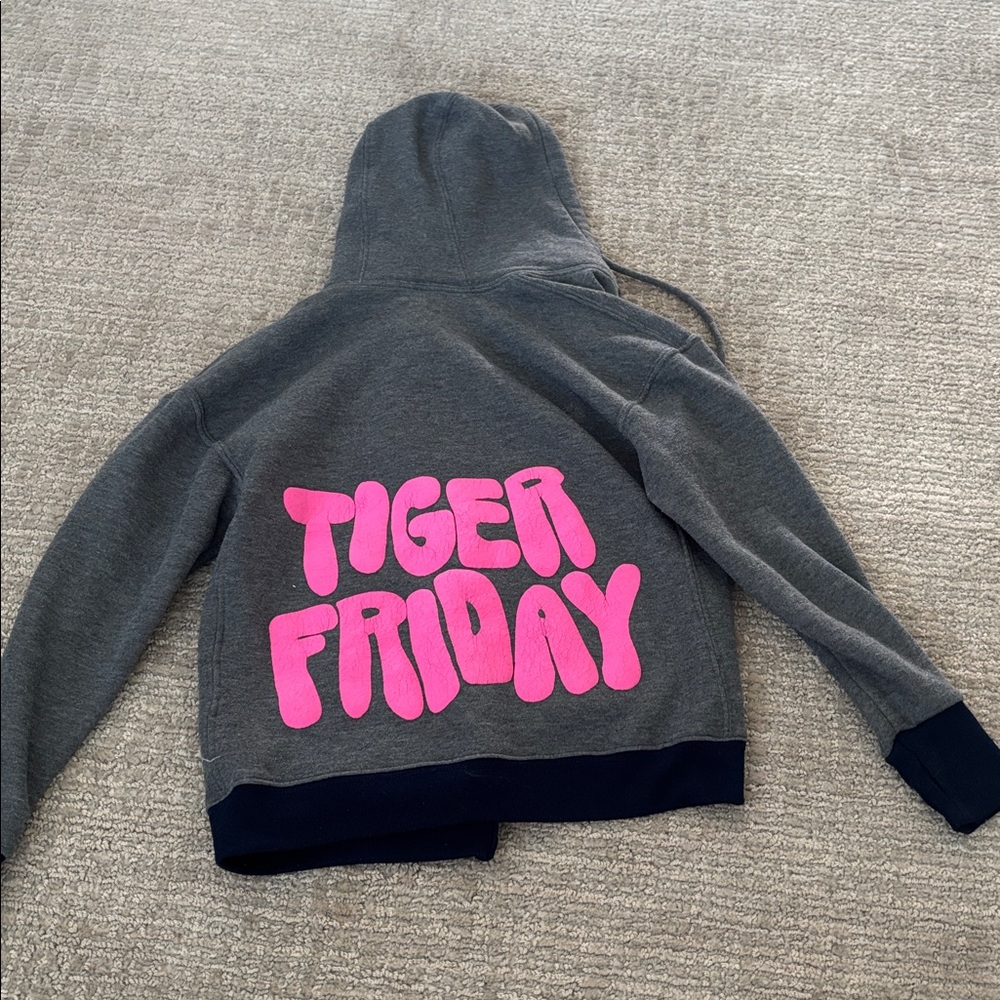 Kids Gray and Black Hoodie Jacket - Picture 2 of 3